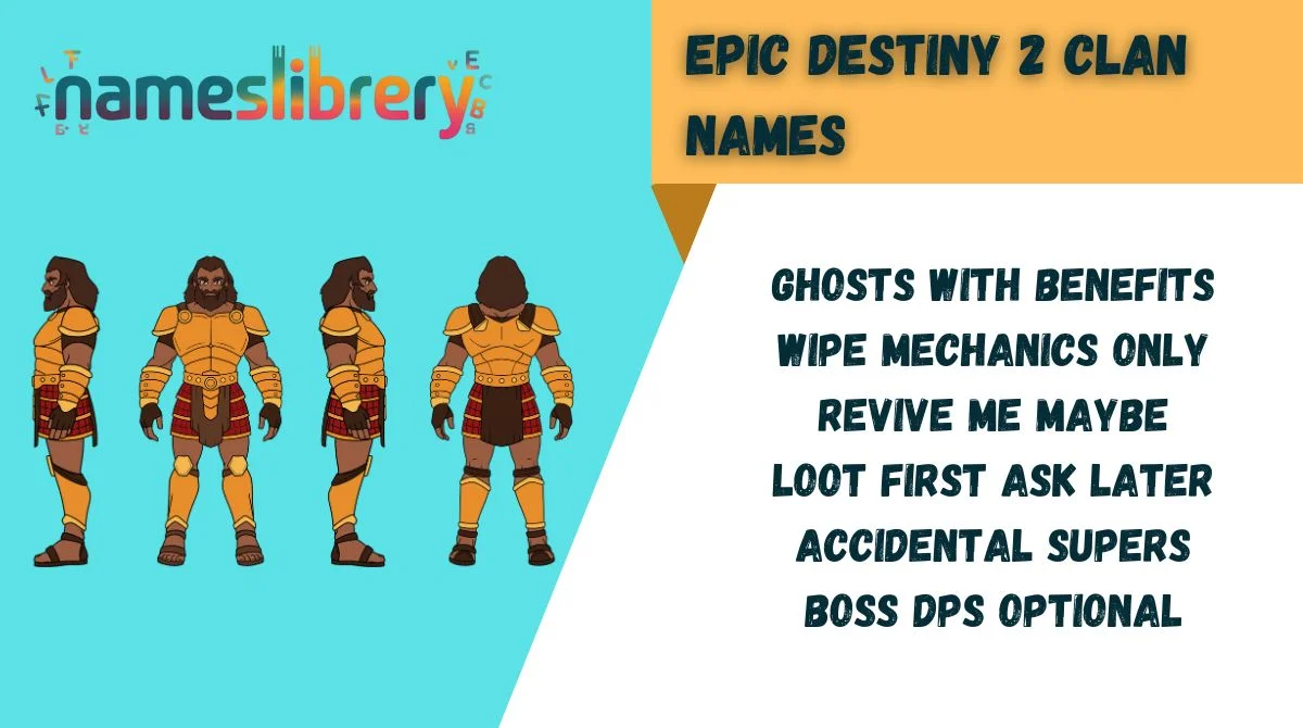 Epic Destiny 2 Clan Names