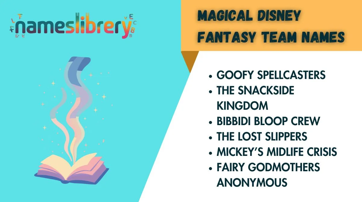 Magical Disney Fantasy Team Names