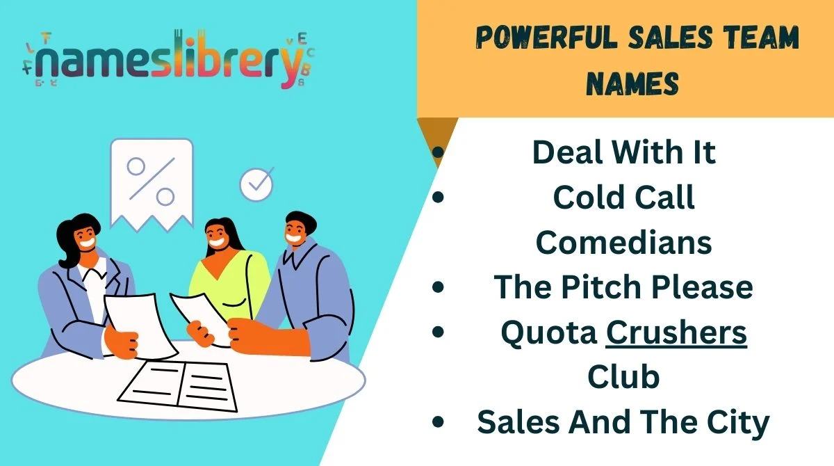 Powerful Sales Team Names