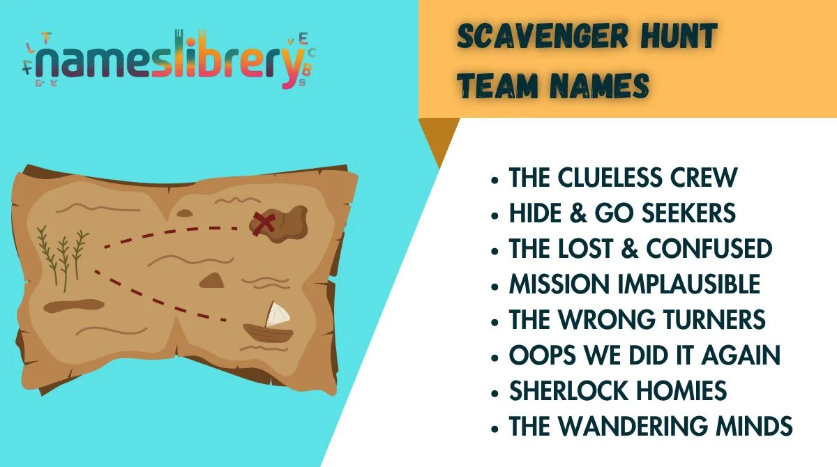 Scavenger Hunt Team Names