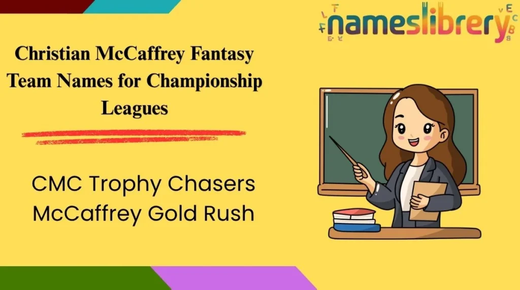 Christian McCaffrey Fantasy Team Names for Championship Leagues