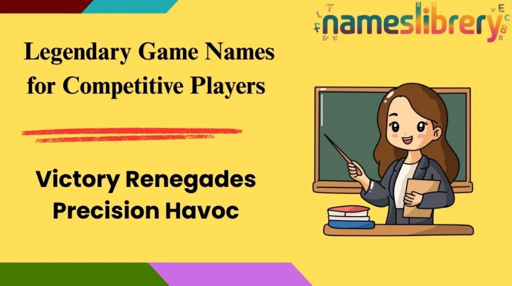 Legendary Game Names for Competitive Players