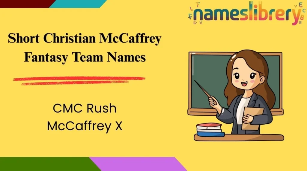 Short Christian McCaffrey Fantasy Team Names