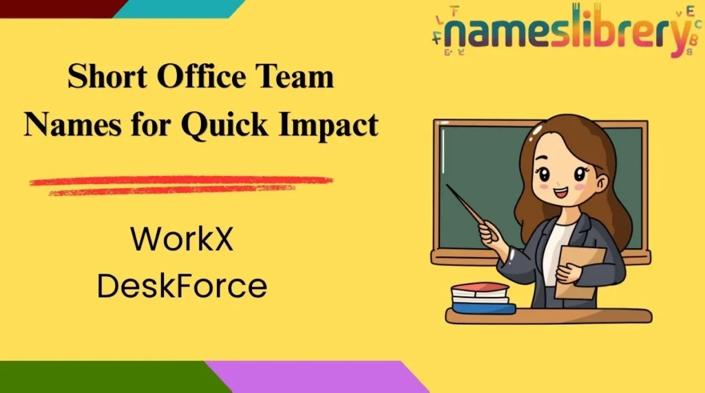Short Office Team Names for Quick Impact