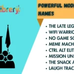 Powerful Modern Team Names