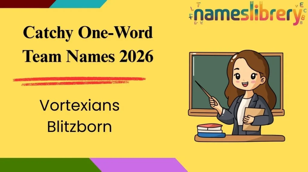 Catchy One-Word Team Names 2026