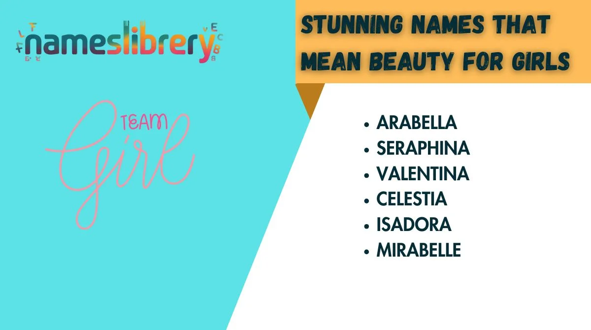 Stunning Names That Mean Beauty for Girls
